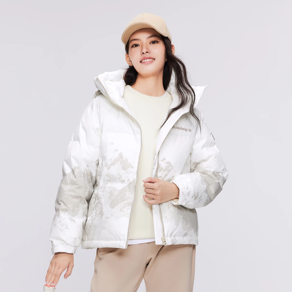 

BOSIDENG Новый 90% пуховик для женщин, теплая зимняя куртка, пуховик, утепленная теплая верхняя одежда