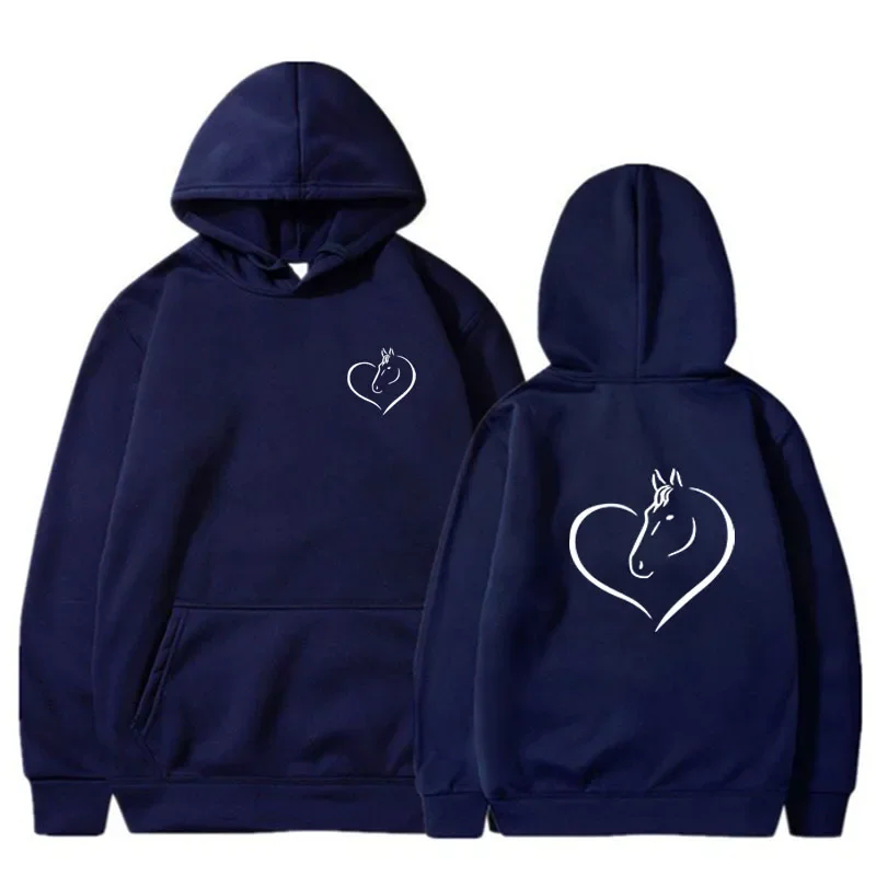Fashionable women's casual hoodie printed breathable pullover with pockets, creative style long sleeves, Asian sizes