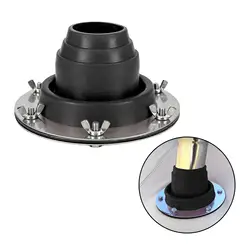 Stove Jack for Tent Heat Resistant Silicone Wood Stove Pipe Flashing Fireproof Protection Ring for Yurt Tent Log Cabins Outdoor