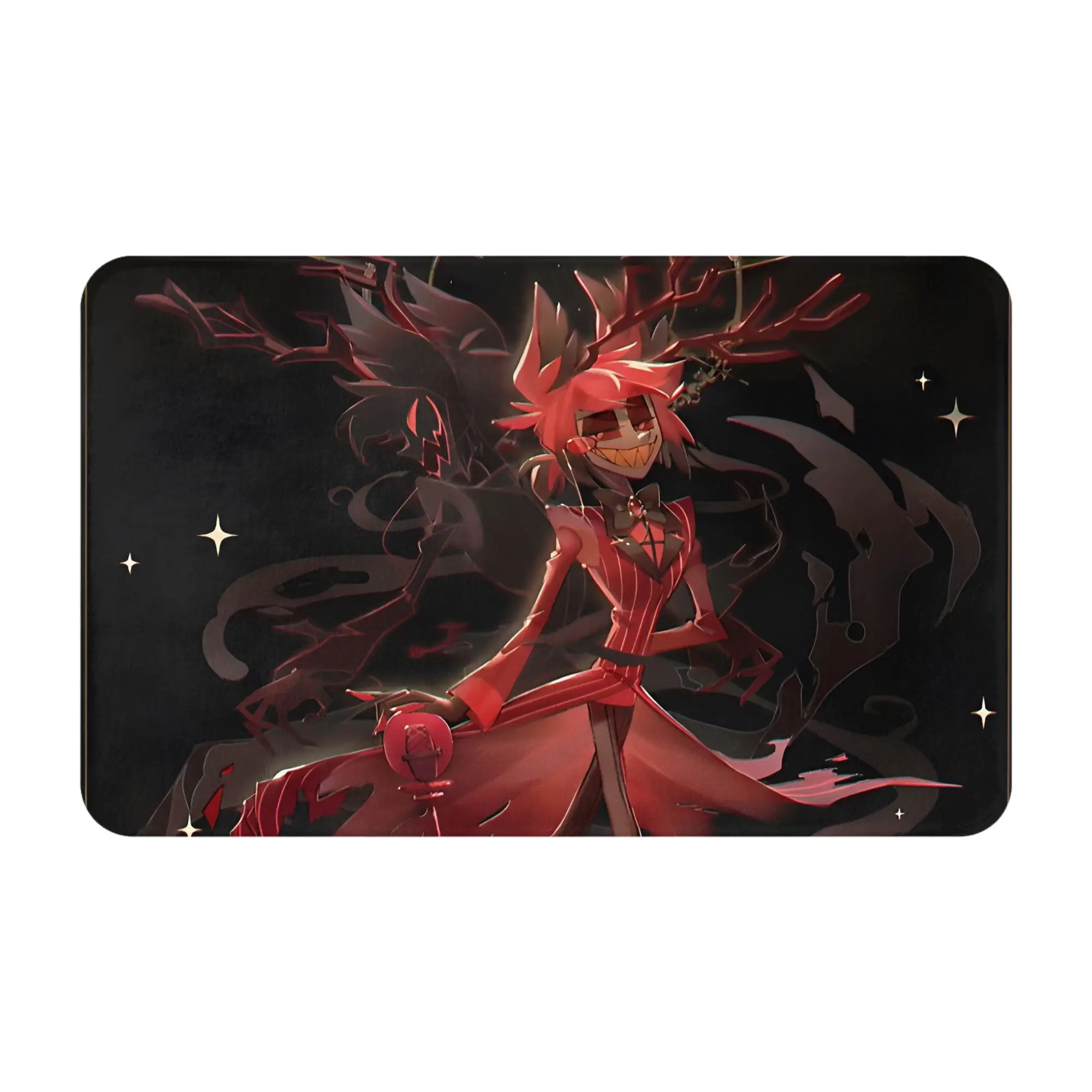 Alastor Decorations Bath Mat Helluva Boss Doormat Kitchen Carpet Entrance Door Rug Home Decor