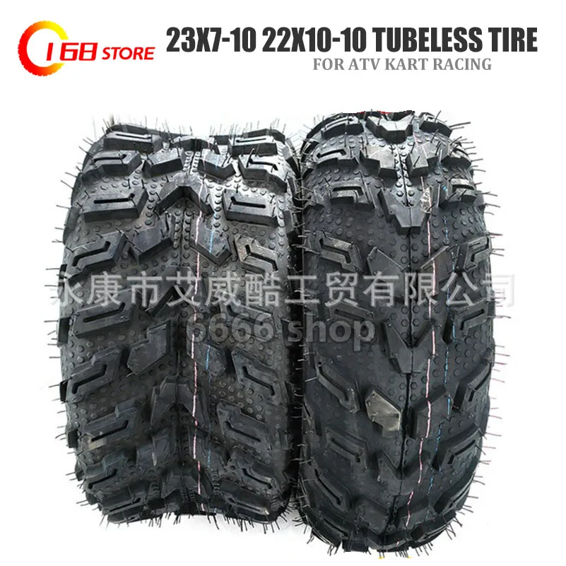 ATV Go Kart  23X7-10 22X10-10 Tubeless Tire hub 10 Inch TyreThick and Wear Resistant Off Road Tires