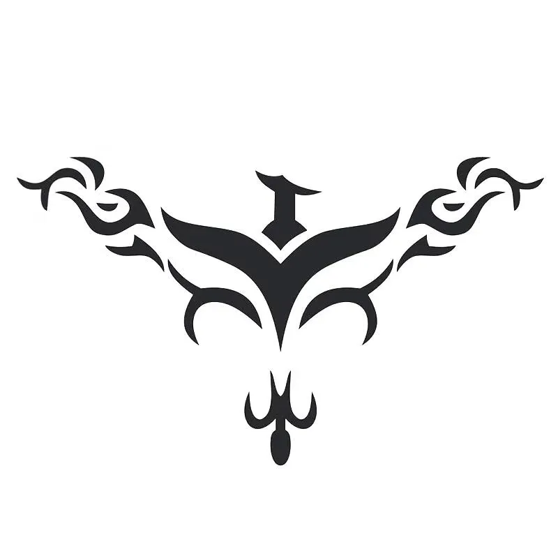 

57 * 97cm large car tribe big bird flame design engine hood RV camping car special decoration vinyl car sticker