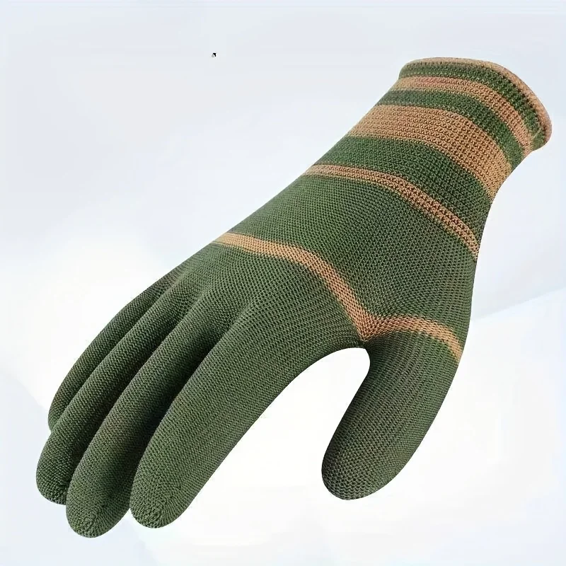 Immagine 4: Guanti in nylon da 10 pezzi - Texture leggera e aderente, adatti per ciclismo all'aperto, pesca, campeggio, taglia unica adatta a tutti