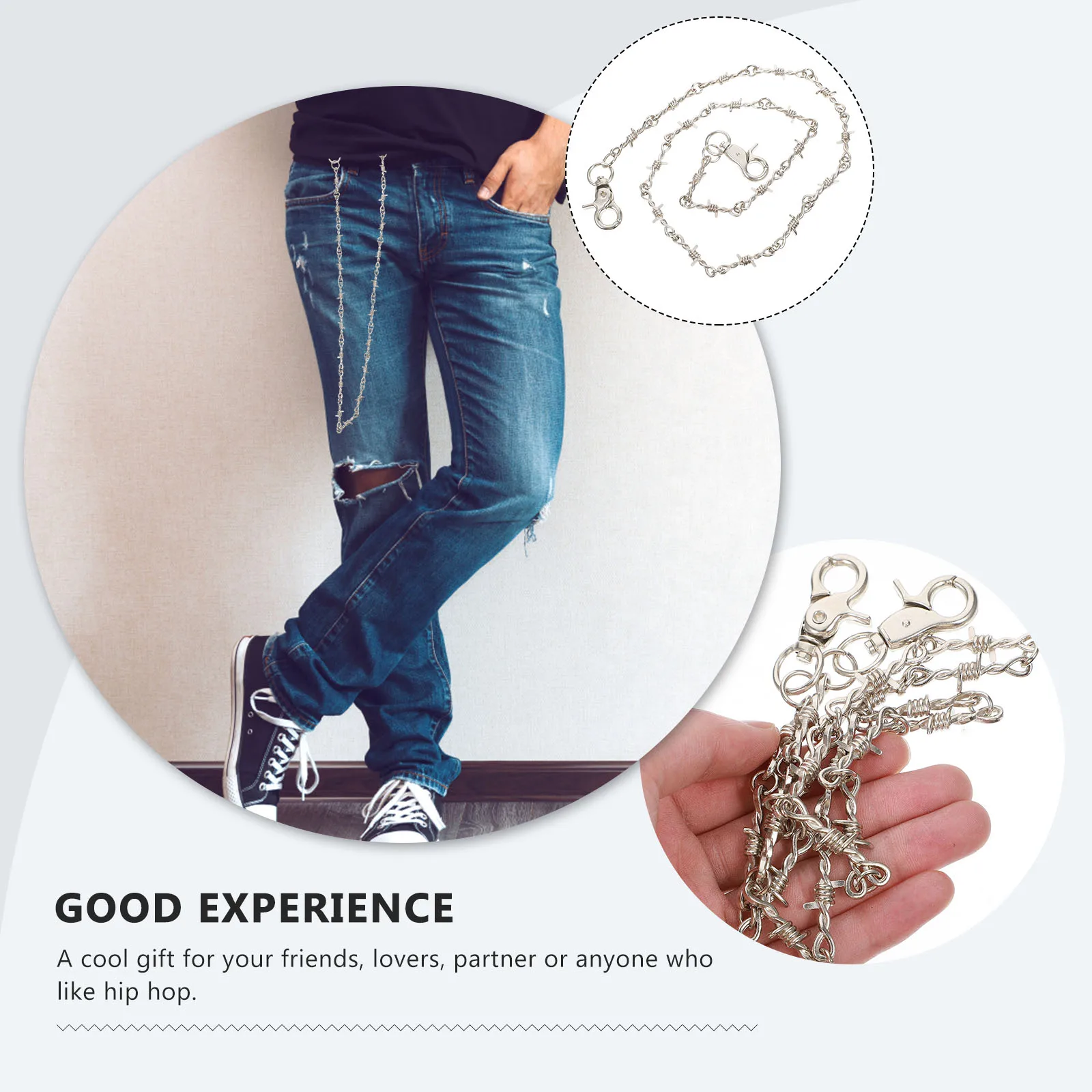 

Pants Chain Jeans Body Jewelry for Women Accessories Metal with Tassel Women's