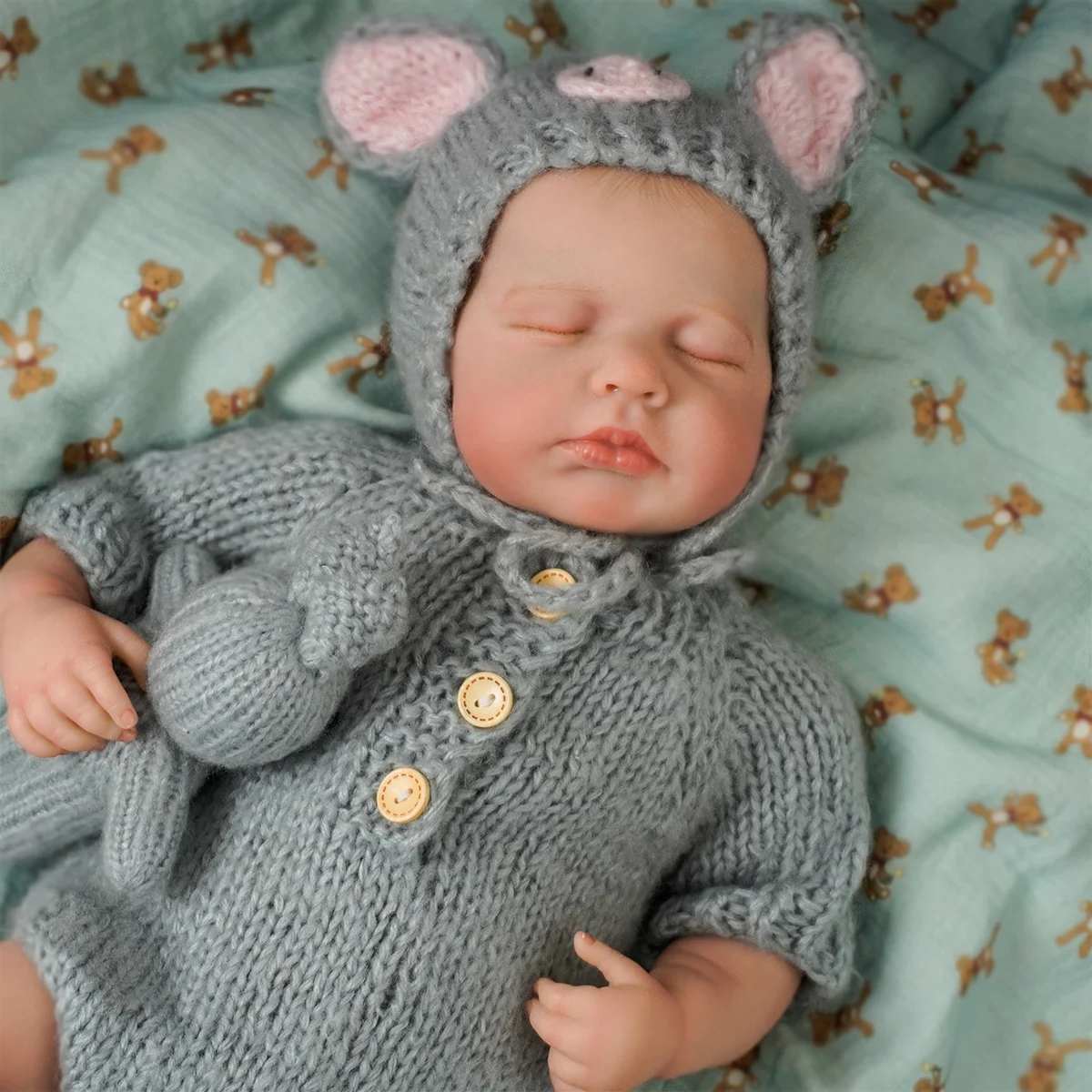 JOYORA 50cm Fashion Newborn Doll 3D Skin Realistic Soft Touch Cute Toy Doll Children's Toy Gift High Quality Handmade Doll