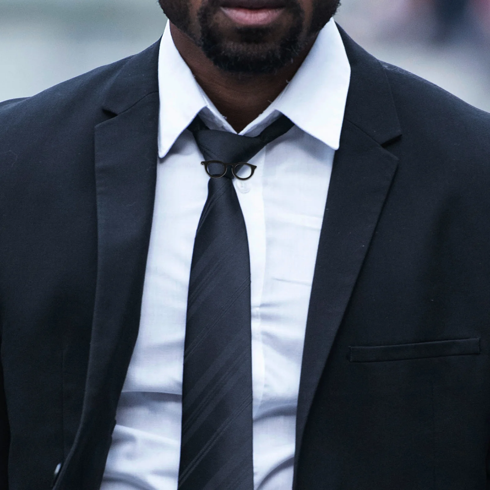 4pcs Metal Tie Glasses Design Durable Secure Strong Long Lasting Luster Exquisite Workmanship Classic Simple All Sizes