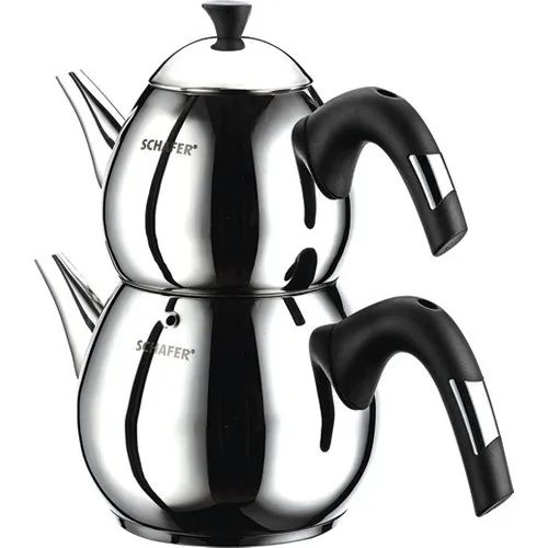 Schafer 4 Piece Tea Chef Big size Teapot Black