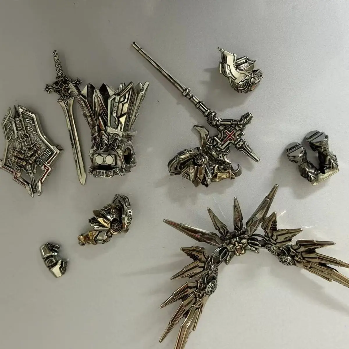 Mech Armor Seraph Knights Templar Arbiter MOC Building Blocks Magnetic Detachable Delicate Metal Figurine Ornament Bricks Toys