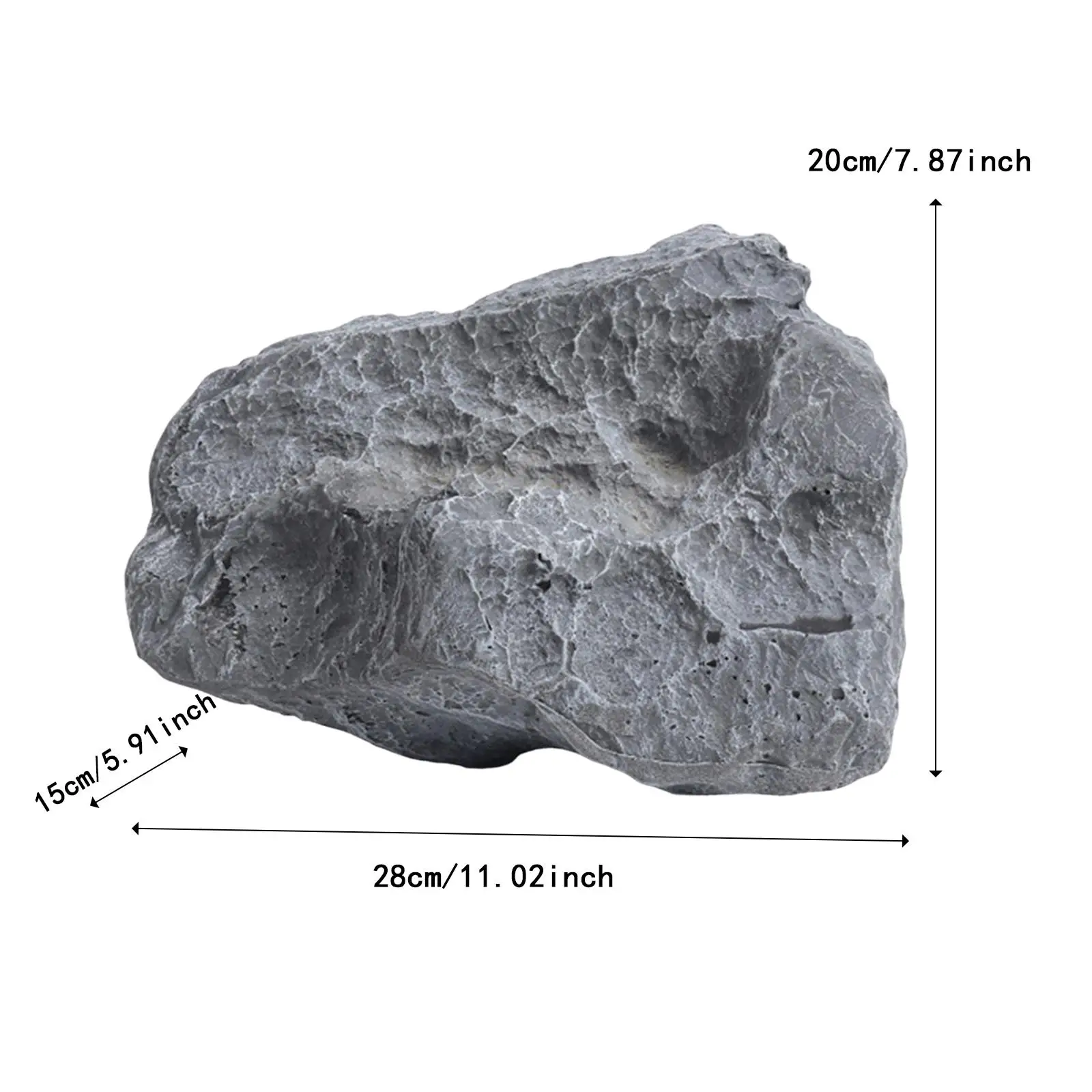 Grey Foam Artificial Rock Prop Decorative Faux Stone for Outdoor Garden Yard Landscape Projects