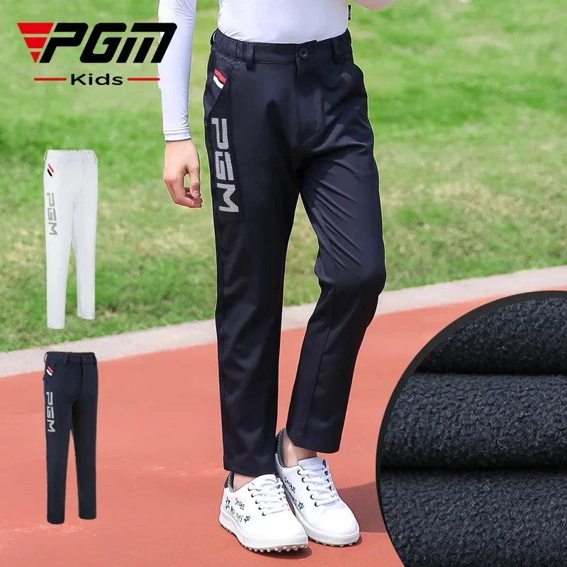 

PGM plush golf pants for children's clothing, boys' autumn and winter clothing, warm and thick pants