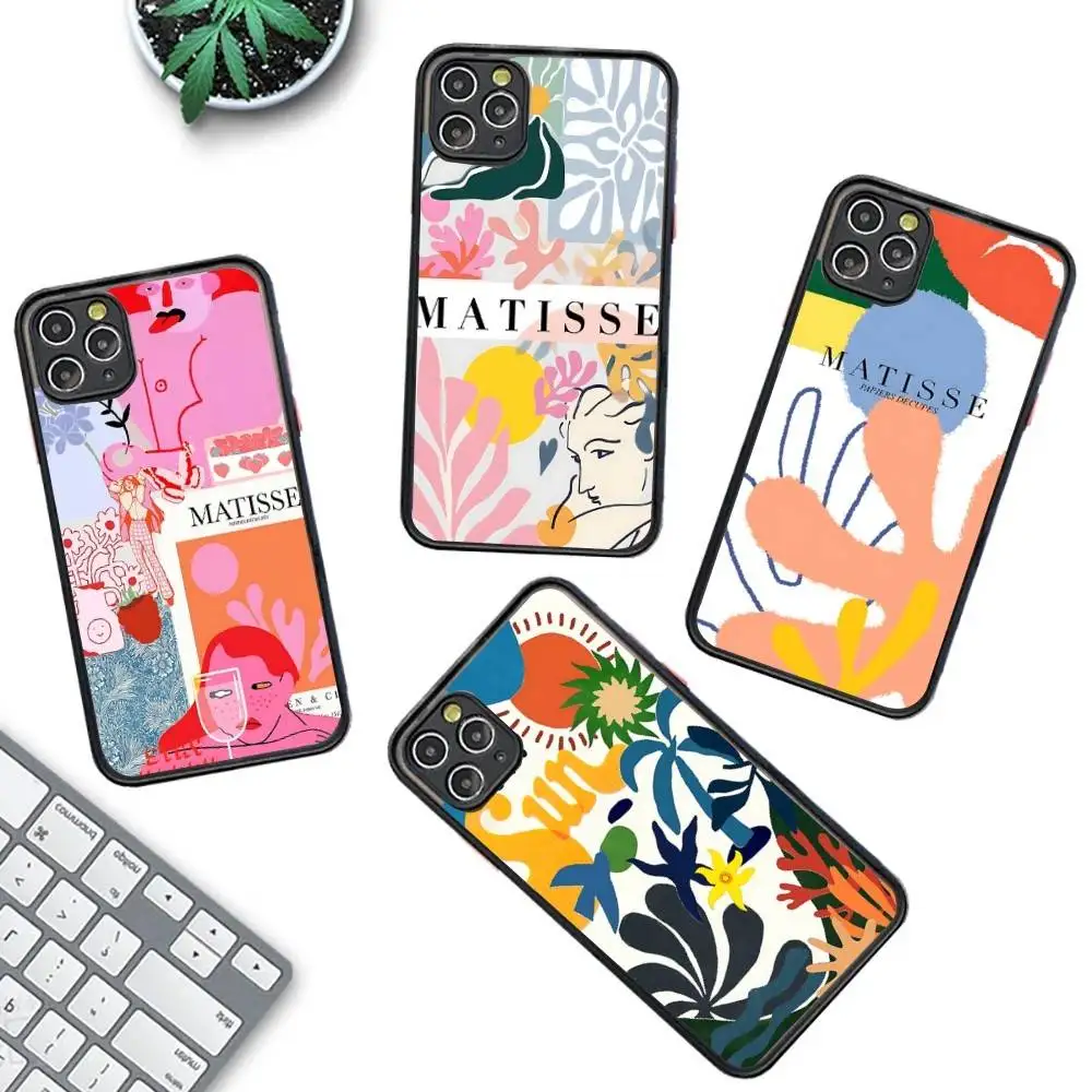 

Henri Matisse Art Painting Phone Case for iPhone 14 11 12 13 Mini Pro Max 8 7 Plus X XR XS MAX Translucent Matte Cover