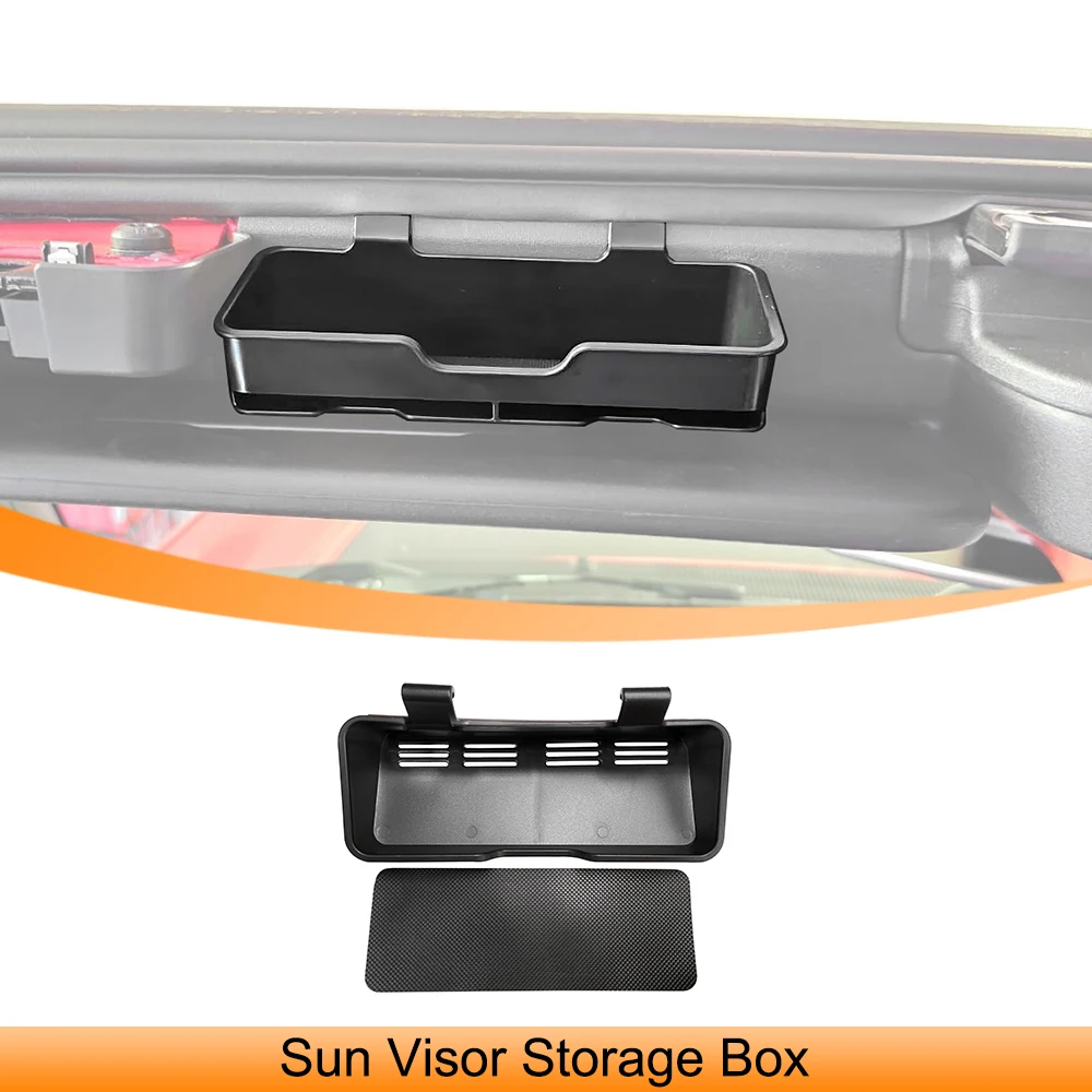 Sun Visor Storage Box Sunglasses Case Holder Organizer for Ford Bronco 2021 2022 2023 Stowing Tidying Car Interior Accessories