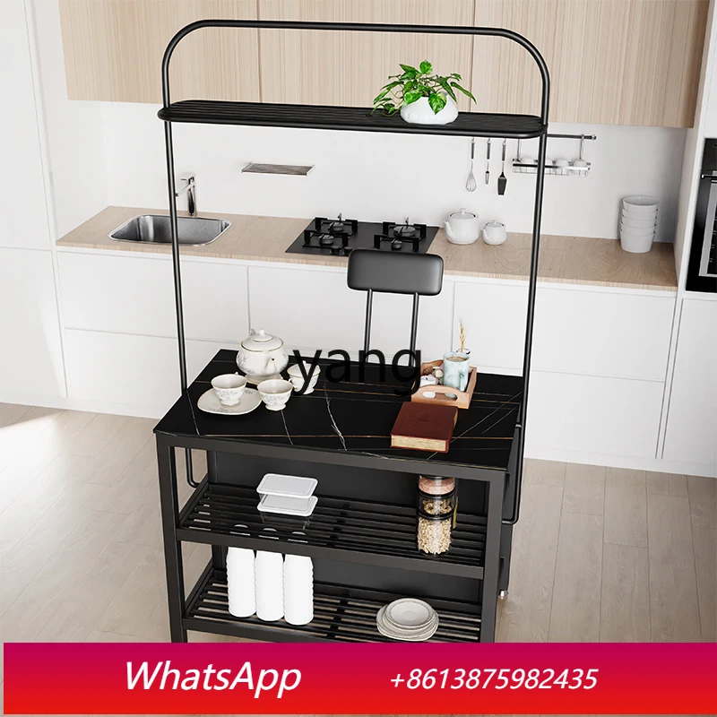 LMM removable middle island cabinet separate open kitchen cooking table household partition small bar table