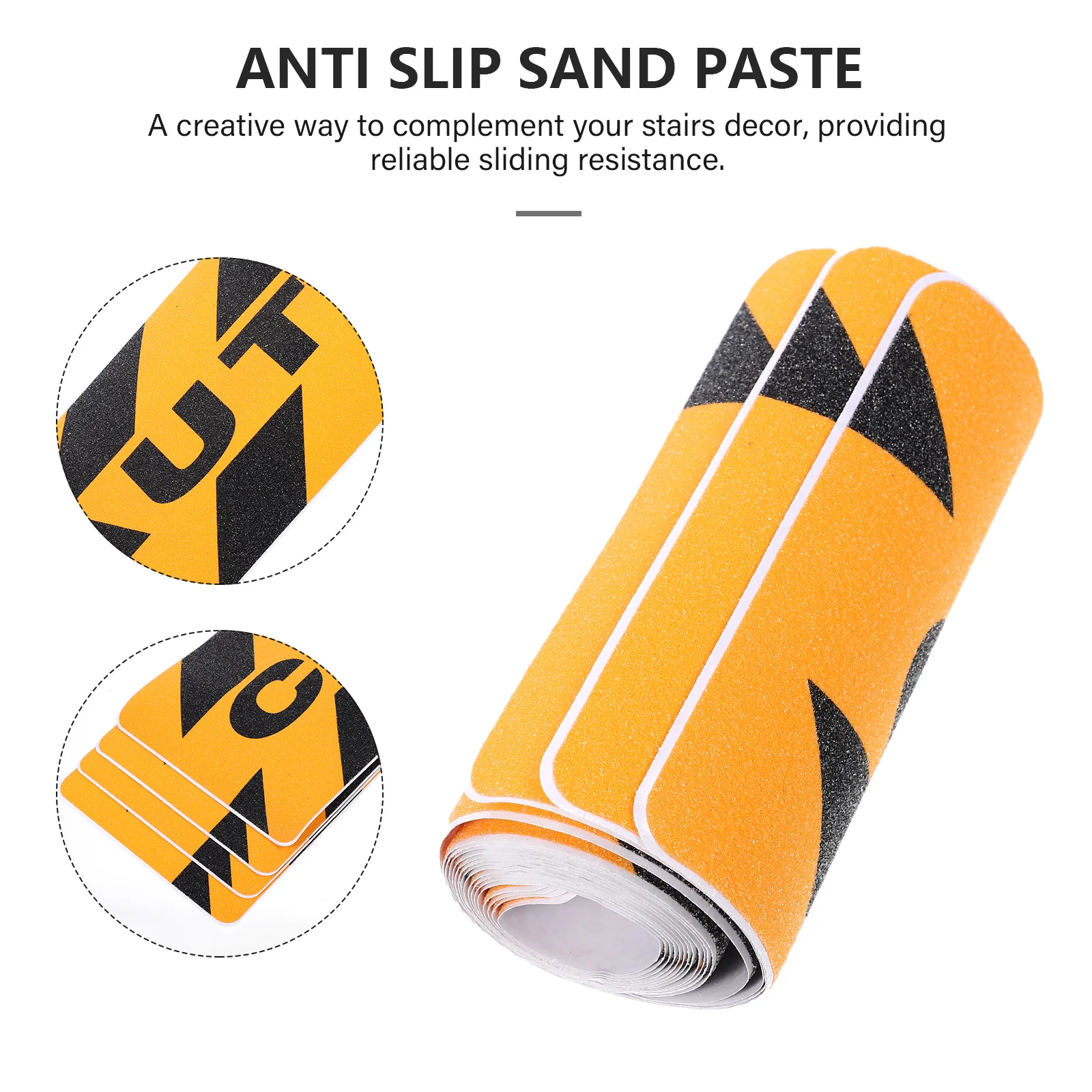 

4pcs Anti-Slip Sticker Frosted Non-Skid Tape For Stairs Walkway Outdoor Warning Strips Self-Adhesive Safety Grip