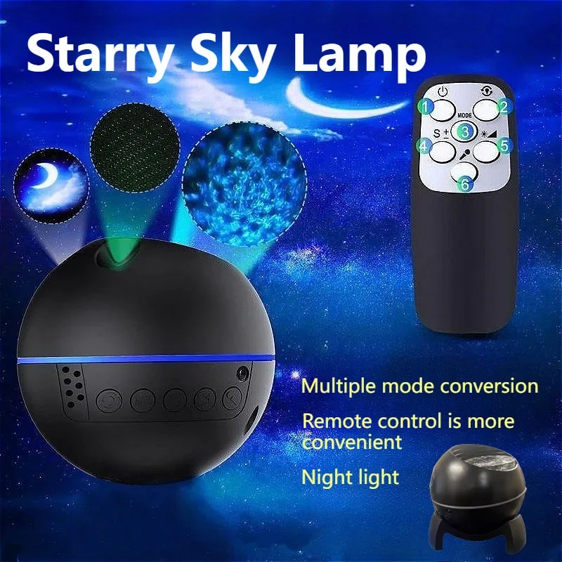 Novelty Starry Projector Galaxy Light Ambient Light Projector Galaxy Night Light Projector for Bedroom Decoration Birthday Gifts