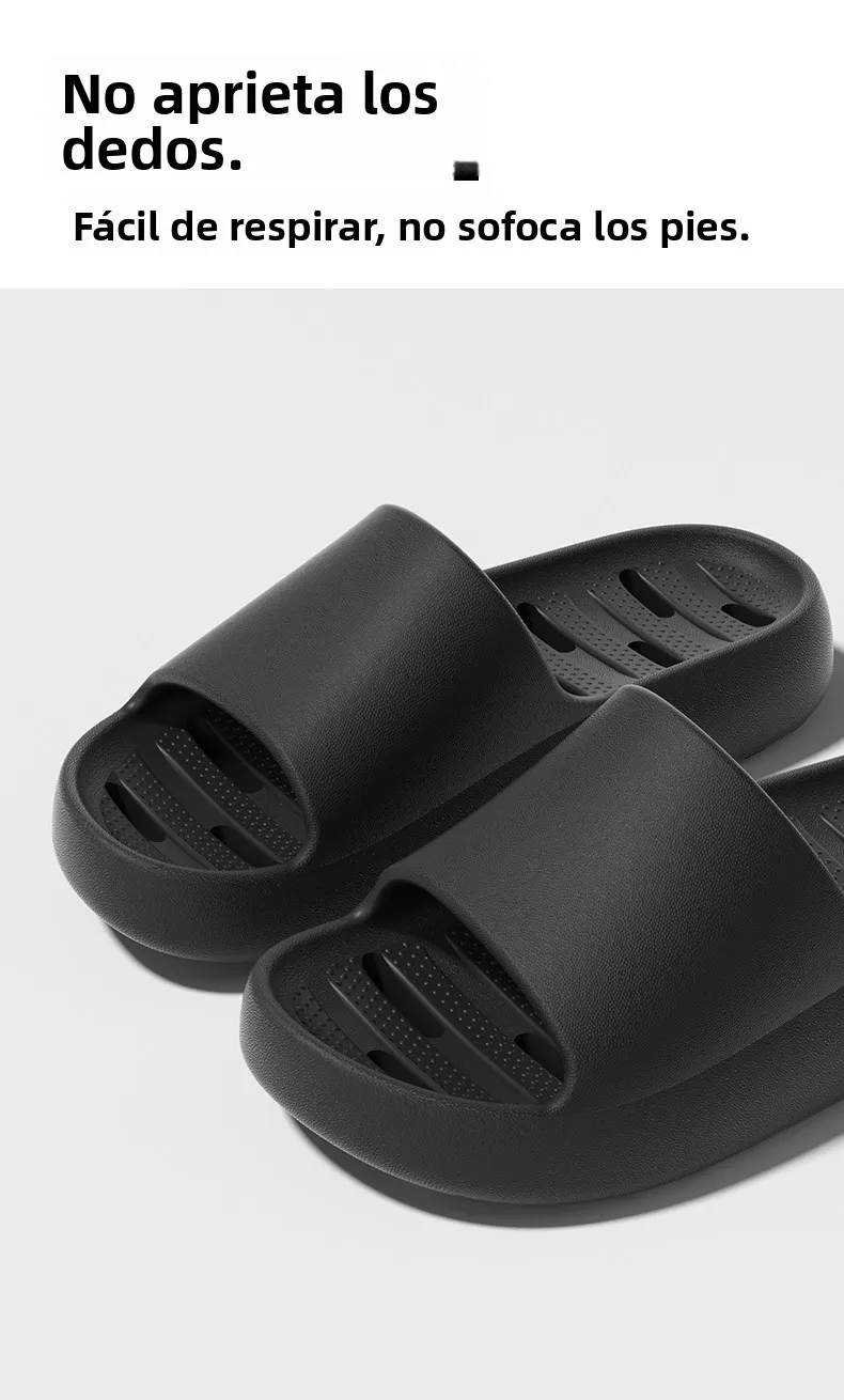 Zapatillas de baño antideslizantes EVA para el hogar, zapatos de interior de secado rápido, nuevo estilo de verano para hombr...