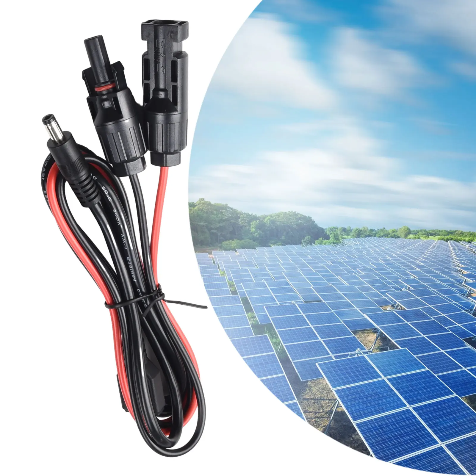 Power Cable Solar Connectors To DC5521 Adapter Extension Cable Mobile Energy Solar PV Panel Connector Practical