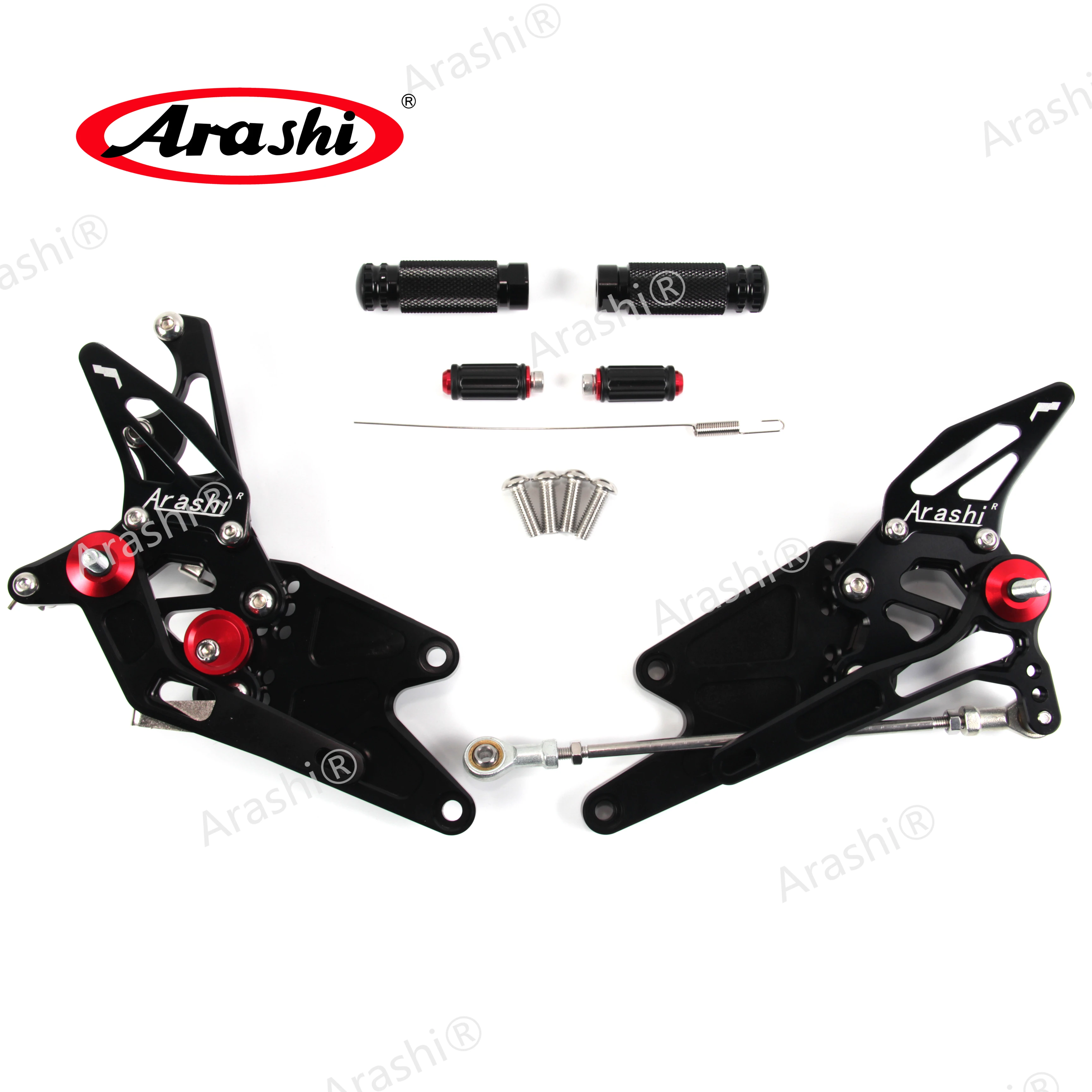 

MT-03 MT-25 2015-2021 Arashi Motorcycle CNC Adjustable Footpegs Rearset Footrests For YAMAHA MT03 MT25 2016 2017 2018 2019 2020