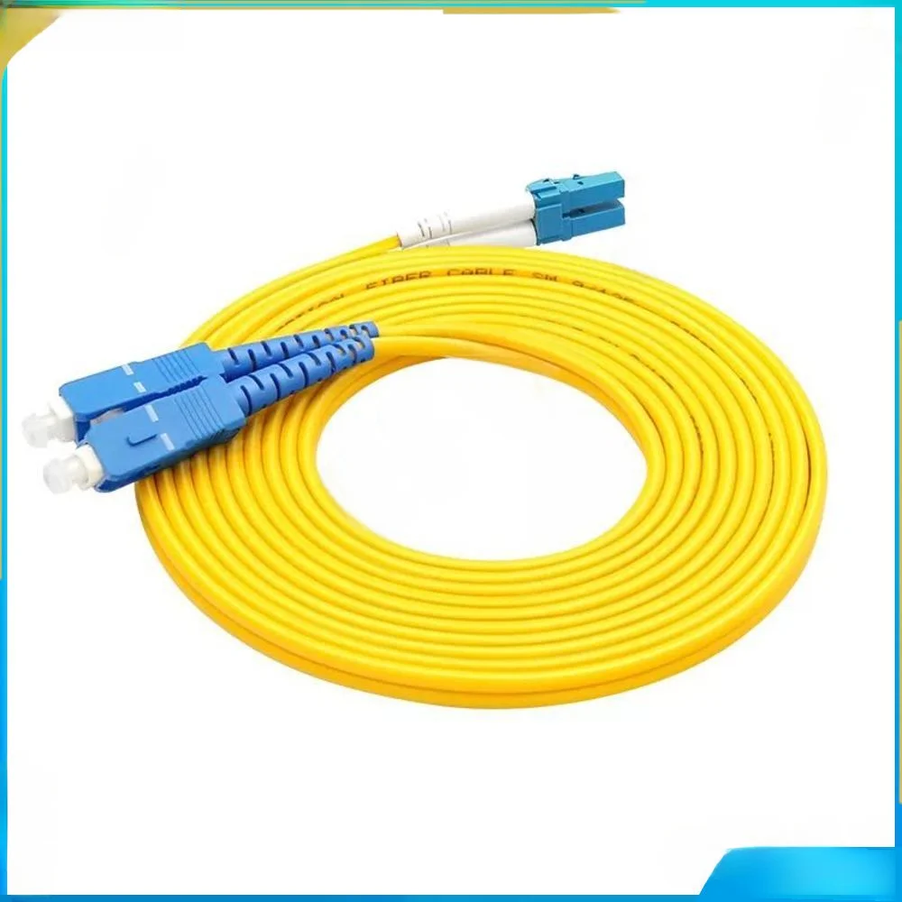 Fibre optique OpticJumper de PVC de la fibre 3.0mm de duplex monomode de SC/UPC-LC/UPC de câble de raccordement de fibre