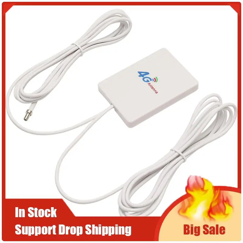 Top Deals 4G LTE Antenna 3G 4G Panel Antenna With SMA TS9 CRC9 Connector 2M Cable For E8372 E3372 B315 Router USB Modem