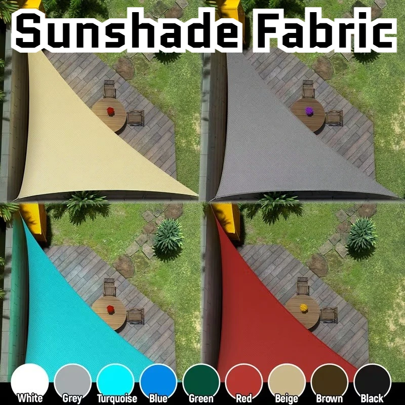 Waterproof Sun Shelter Triangle Sunshade Protection Outdoor Canopy Garden Patio Pool Shade Sail Awning Shade Cloth