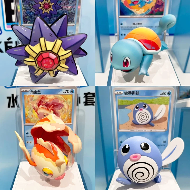Image of 100% originale Pokemon Starmie Slowpoke Actionfigur Sammlerstück Modell Blindbox Spielzeug für Erwachsene Anime Karten-Display Dekoration Geschenk