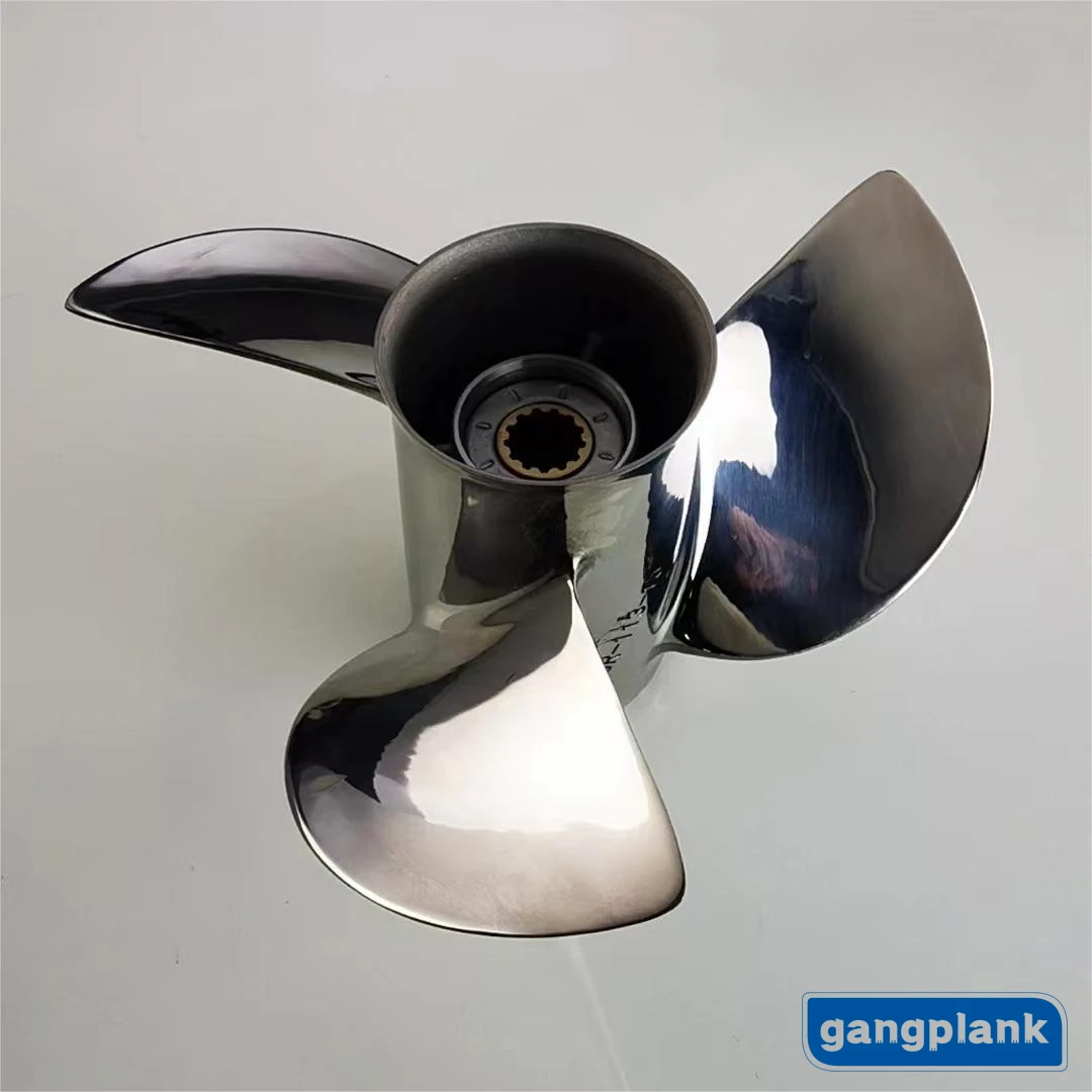 Marine Stainless Steel Propeller for Honda 35-60 HP 11 1/4X13 11 1/4X14 11 5/8X11 3/8X12 1/8X13 11X15 10 1/4X16 13 Tooth/Spline