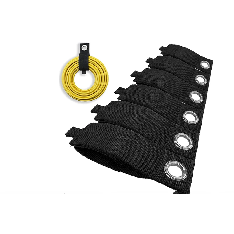 10 PCS Cable Clip Extension cable holder storage bag, heavy duty storage tape, hook and ring for garage finishing cable retainer