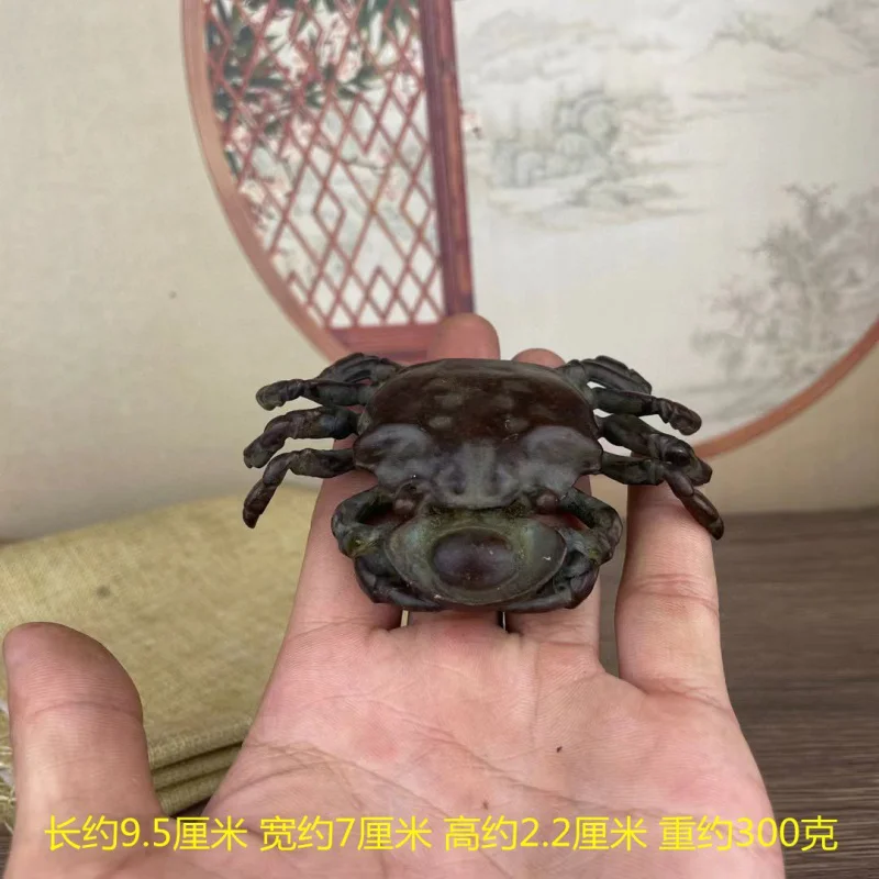 

Large Crab Handmade Japanese Tea Ceremony Accessories Small Ornaments Copperware Copper Sculpture Tea Pet Ornaments