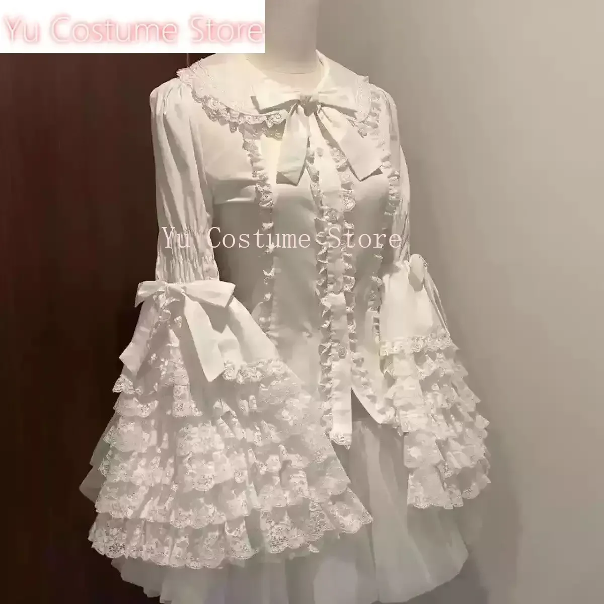 

Women Victorian Blouse with Flared Sleeves Gothic Lolita Shirt for JSK Dress Yu Costume Dance Costume Dance Clothes Women