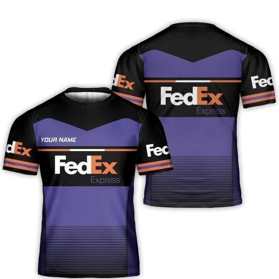 Camiseta con estampado 3d de Fedex con nombre personalizado para hombre y mujer
