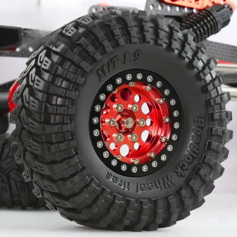 4 PCS 1.9 "Pneus de roda Beadlock de borracha para Axial Capra AXI03004 – 1/10 RC Car Monster Truck Peças de atualização