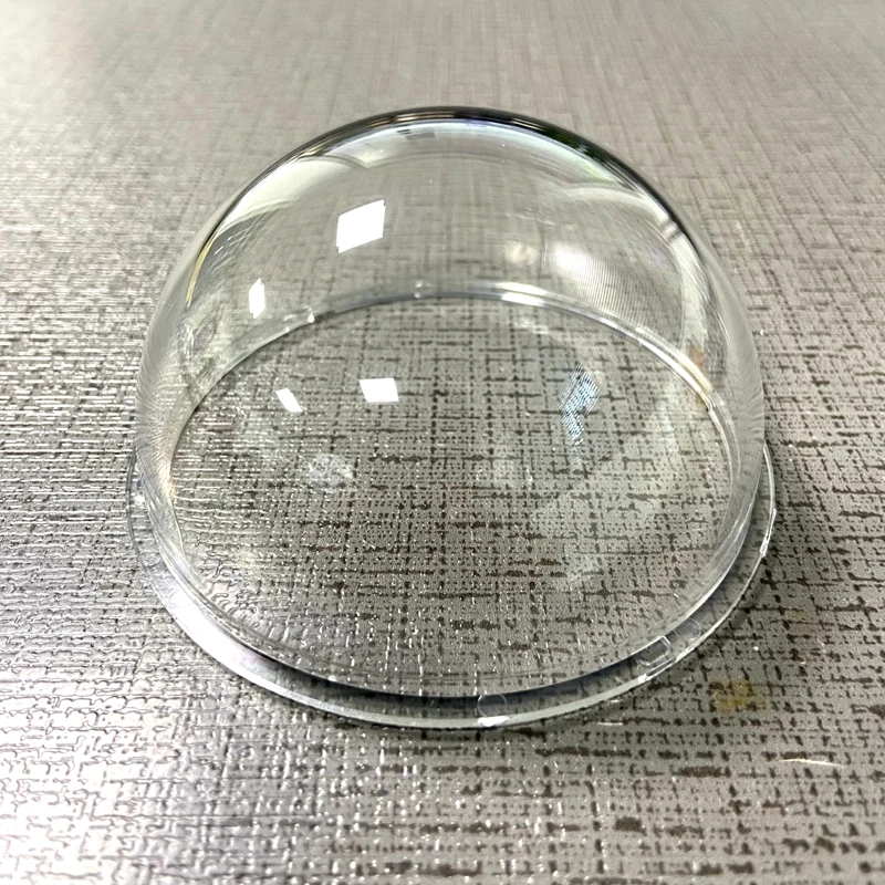 3.3 inch small CCTV Camera Dome protective cover PC material Dome shell transparent color size 84.8*44.8 mm