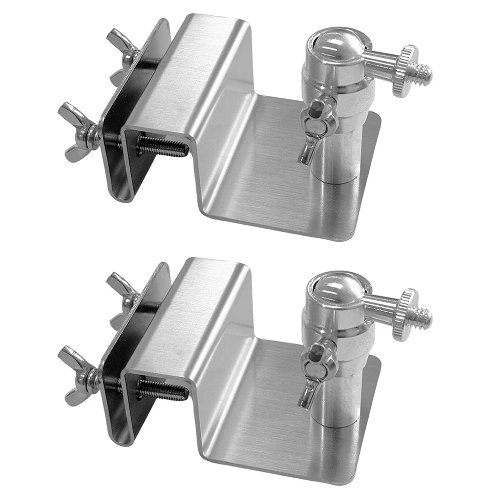 Stainless Steel Camera Bracket Solar Controller Stainless Steel Support Adjustable Gutter Mount Weather Resistant Mount