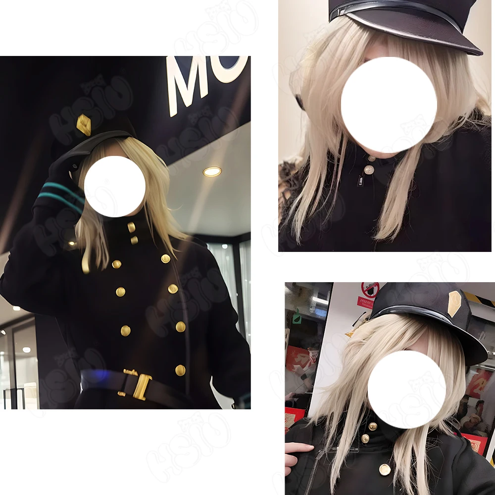 Asagiri Suou Cosplay Wig Fiber synthetic wig「HSIU 」LINEN GOLD short Wig+Wig cap Game Blue Archive Asagiri Suou cosplay Wig