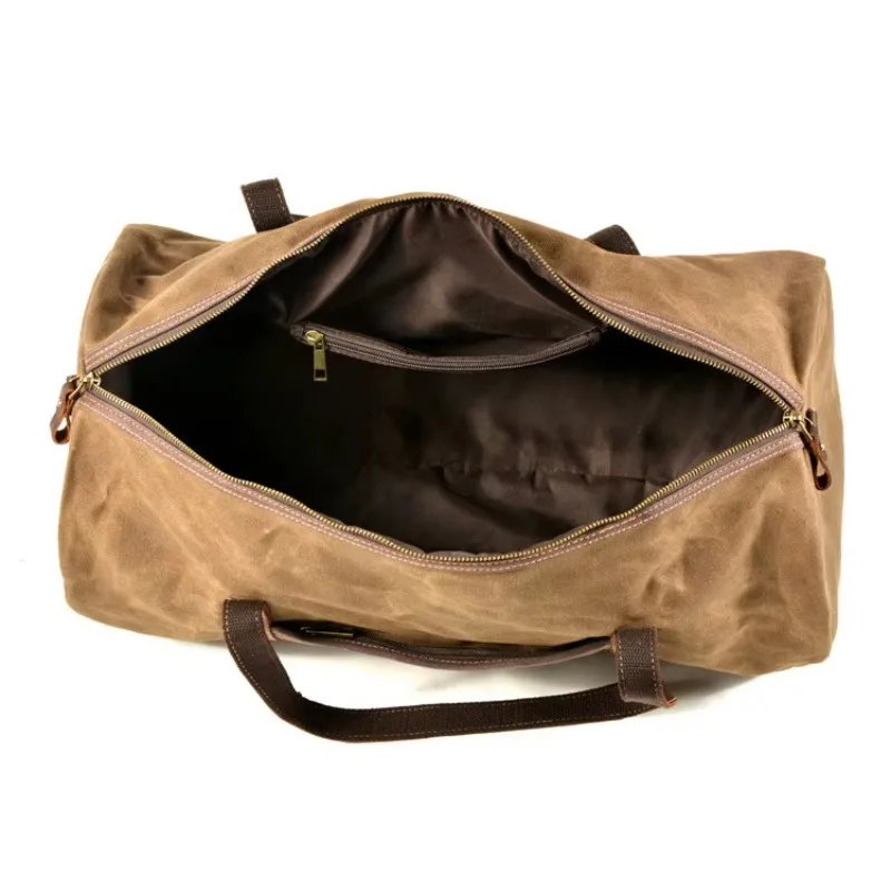 Promotional Custom Leather Travel Weekend Overnight Duffel Bag Gym Sports Tote Bag Men's Duffel Bag.