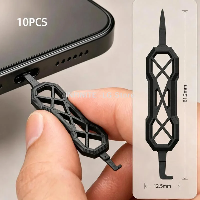 5/10Pcs Portable Charging Port Cleaner Dual-End USB C Phone Dust Remover Tool For USB-A USB-B USB-CINFINITE -LG