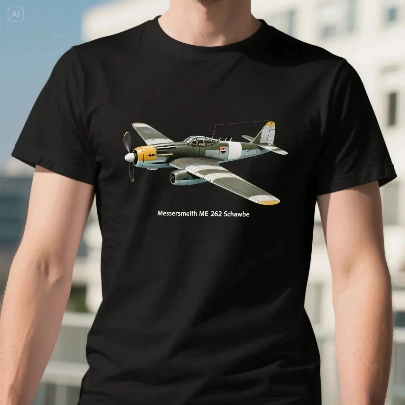 Messerschmitt Me 262 Schwalbe Fighter Aircraft T-Shirt 100% Cotton O-Neck Summer Short Sleeve Casual Mens T-shirt Size S-3XL