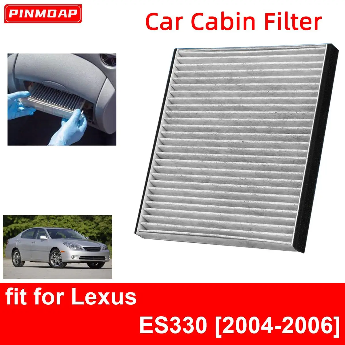 Car Cabin Air Filter for Lexus ES330 2004-2006 Auto Filters Carbon Fiber CF10132 87139-06030 87139-32010 87139-YZZ05 87139-YZZ19