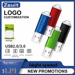 Clé USB couleur pour voiture, clé USB, clé USB, 4 Go, 8 Go, 16 Go, 32 Go, 64 Go, LOGO gratuit, disque U monté sur voiture en métal, cadeau