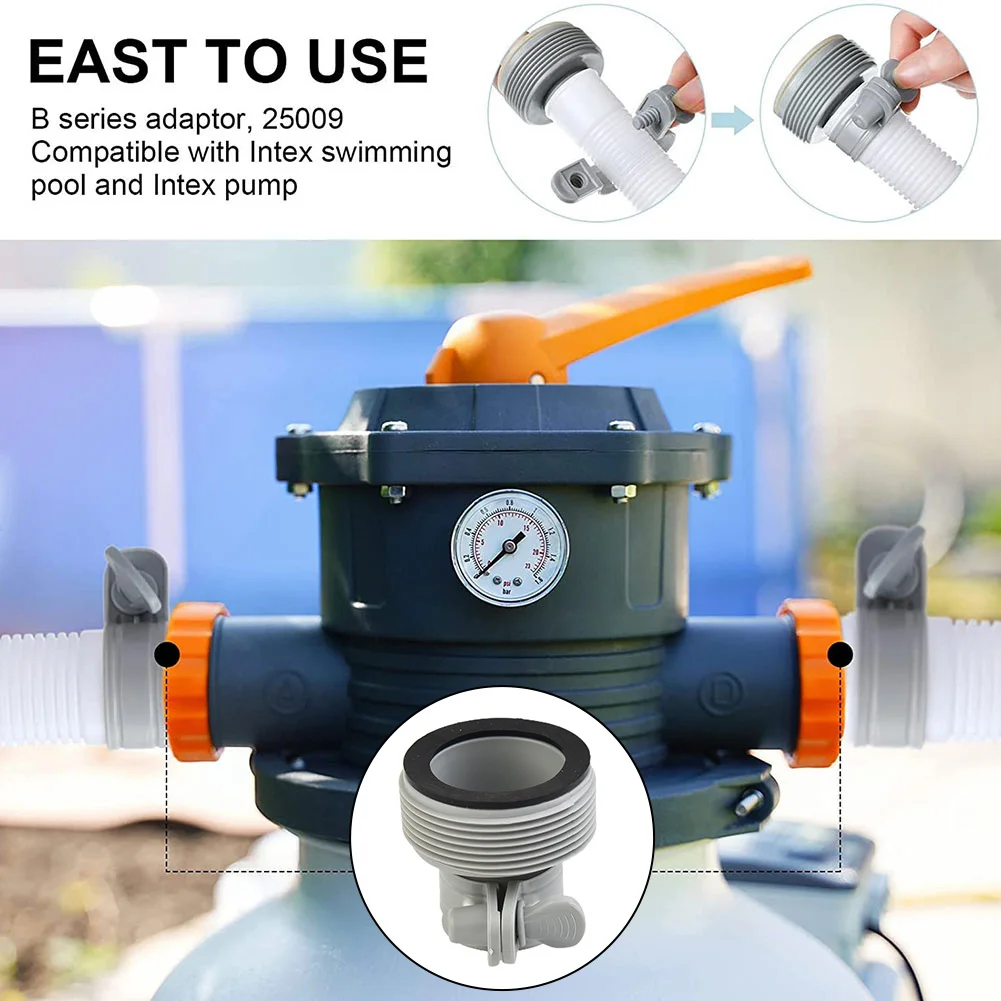 Practical Protable Top Sale Useful Newest Adapters Conversion For Intex Parts Pool Replacement 1.25in To 1.5in