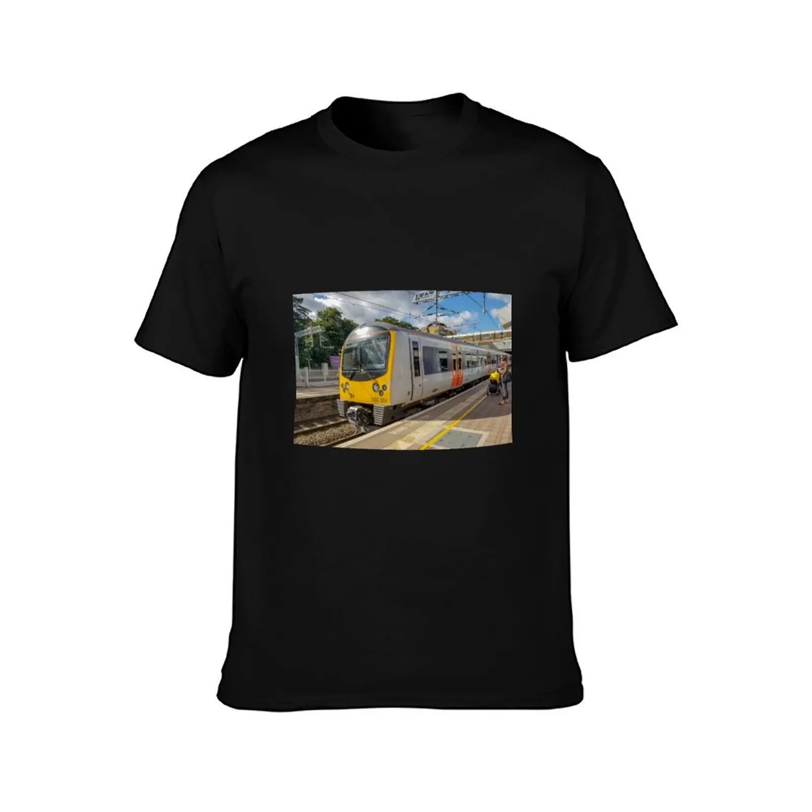 Siemens Desiro Class 360/2 Multi-Unit Train at Ealing Broadway, London T-Shirt Abstract Pattern Print Top T-Shirt