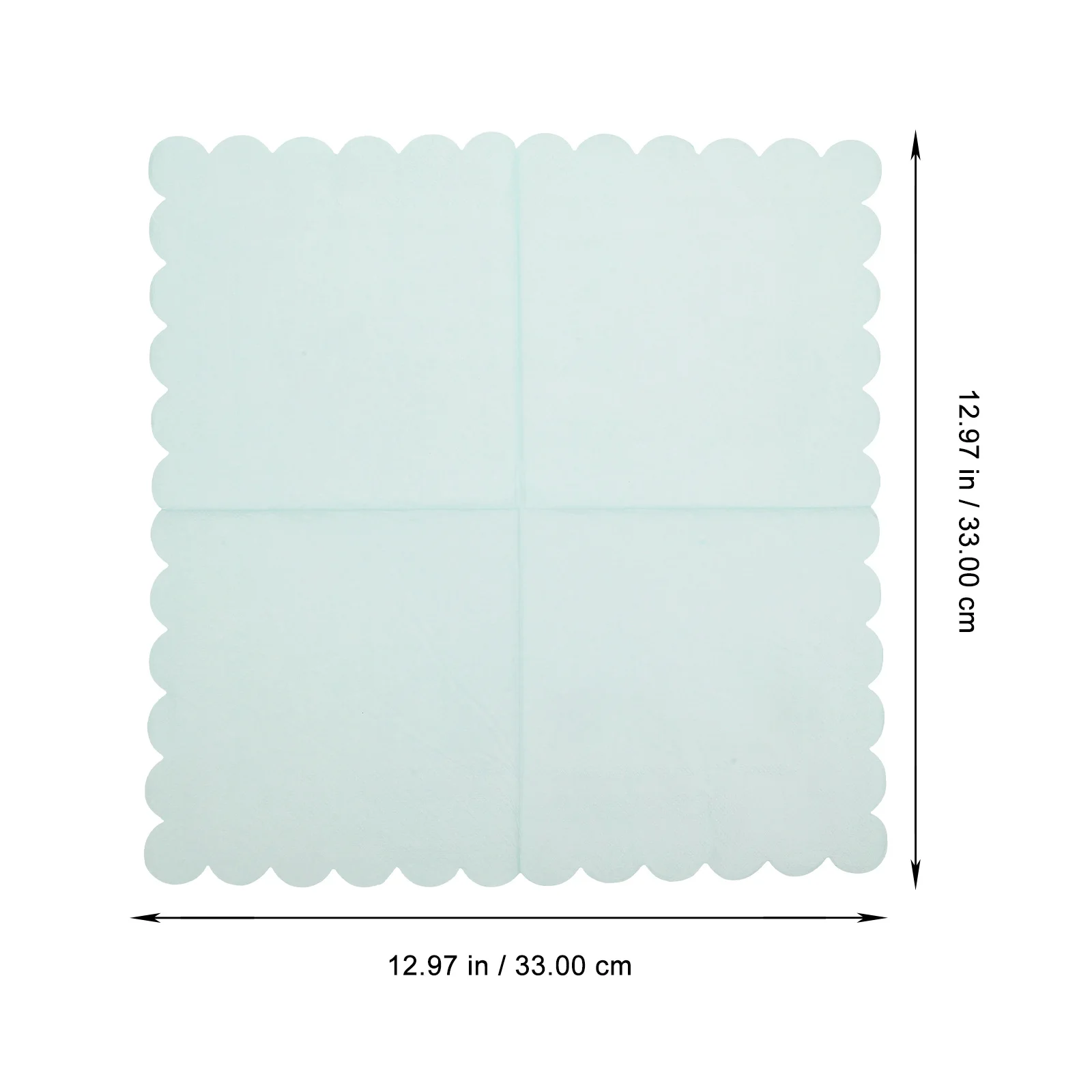 

Scalloped Edge Paper Napkins 3-Ply For Wedding Party Banquet Holiday Dinner Home Table Decor Disposable Supplies