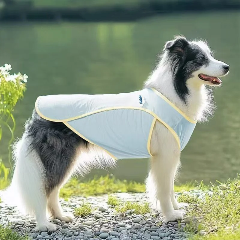 Summer Cooling Vest for Dogs Anti-Shedding Breathable Mesh Dog Shirt Sun Protection Pet Clothes for Small Medium Large Dogs