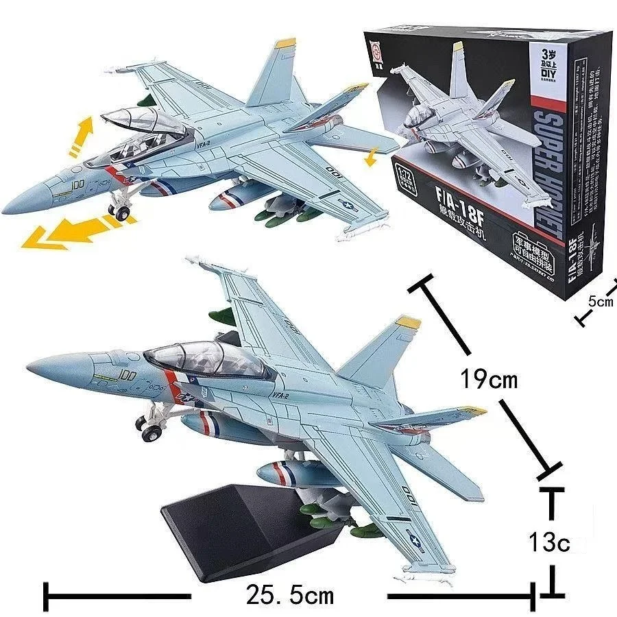 1:72 Series Creative Decoration Military Series F-18 Carrier-Based Super Attack Fighter Jet For Assemble Model airplanes Decor