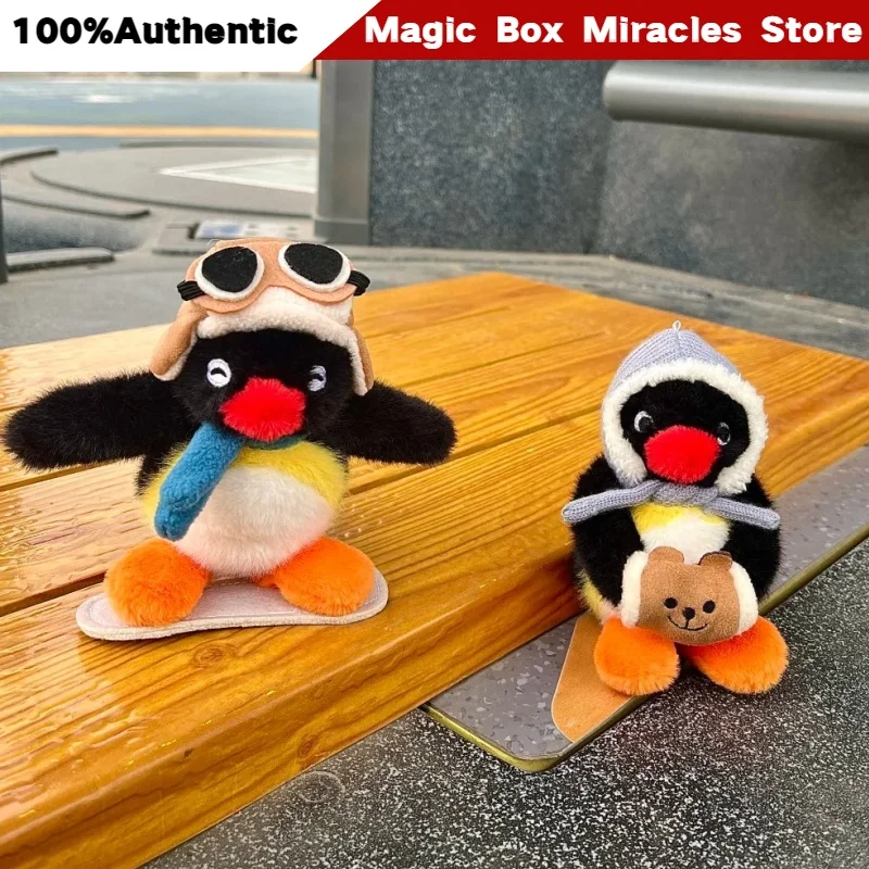 

New Original Pingu Penguin Winter Walk Series Keychain Cute Kawaii Plush Doll Adorable Icy Ornament & Bag Charm Gift For Girls