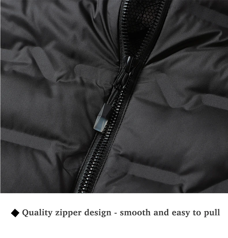 EUMERGX Herren Daunenjacke Winter Warme Entendaunen Leichte Polsterjacke Camping Klettern Trekking Graphen-Futter Mantel – Detail 24