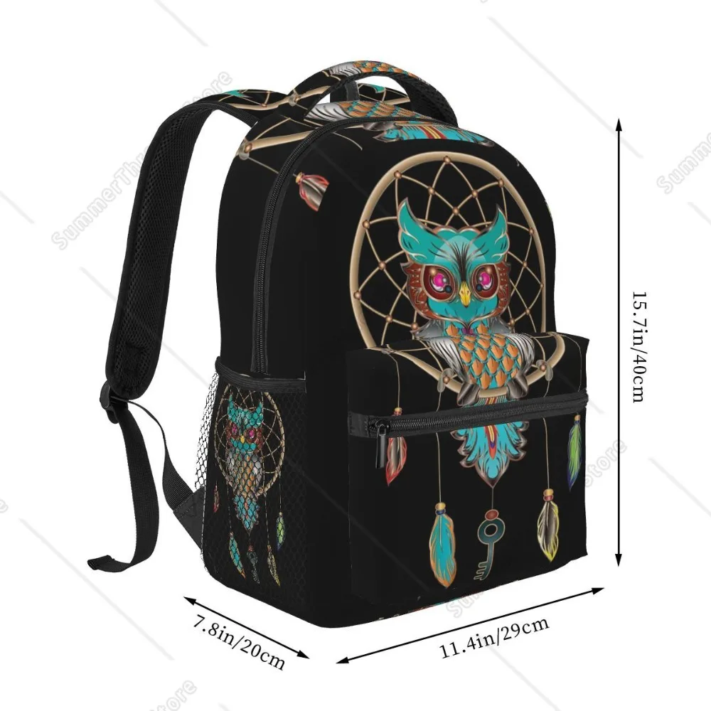 Native Mandala Owl American Backpacks Boys Girls Bookbag Students School Bags Travel Rucksack Shoulder Bag Large Capacity