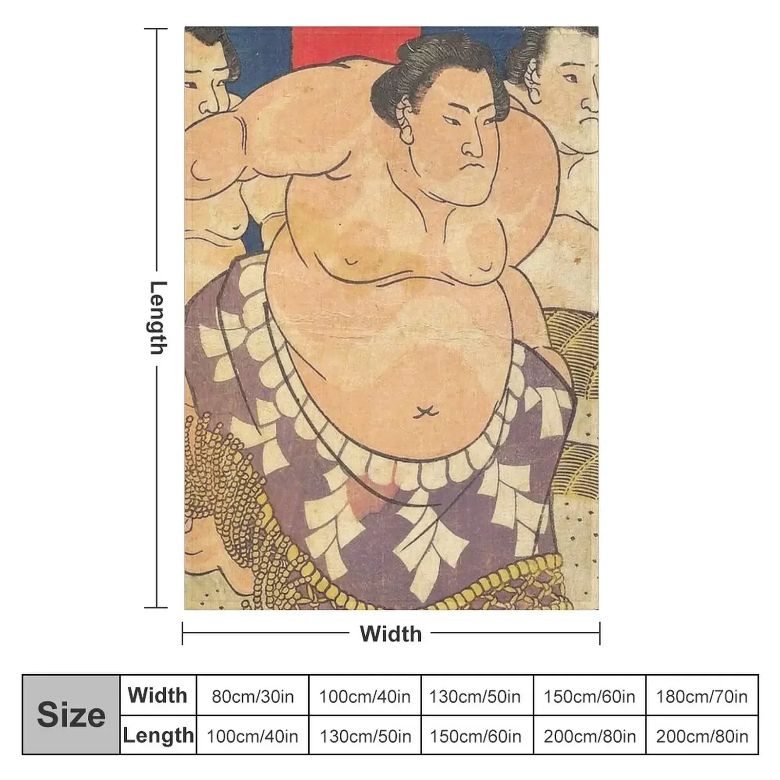 sumo wrestlers Throw Blanket Stuffeds Decorative Beds Single Furrys Blankets