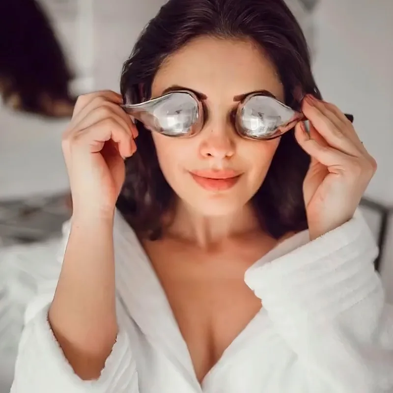 أداة العناية ببشرة الوجه من آيس جلوبز للوجه والعينين من الفولاذ المقاوم للصدأ أعواد التبريد للنساء كولينج سبا كرات الأسطوانة الباردة